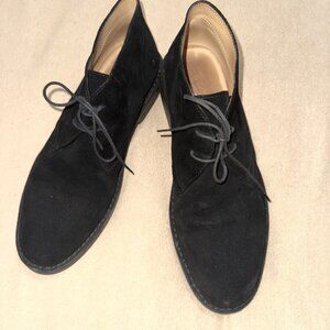 BROOKS BROTHERS BLACK SUEDE CHUCKKA BOOTS SIZE 12 GOOD CONDITION